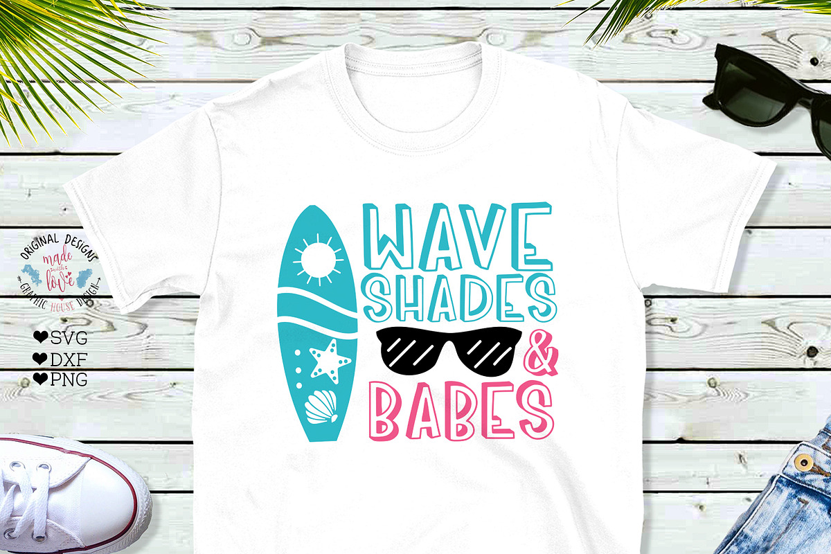 Wave Shades and Babes Beach Cut File in Illustrations - product preview 8