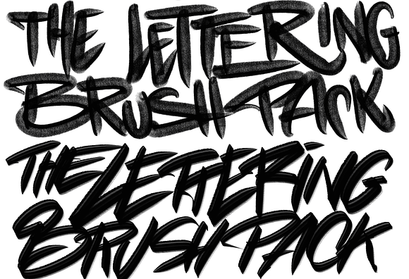 The Procreate Lettering Brush Pack in Photoshop Brushes - product preview 2