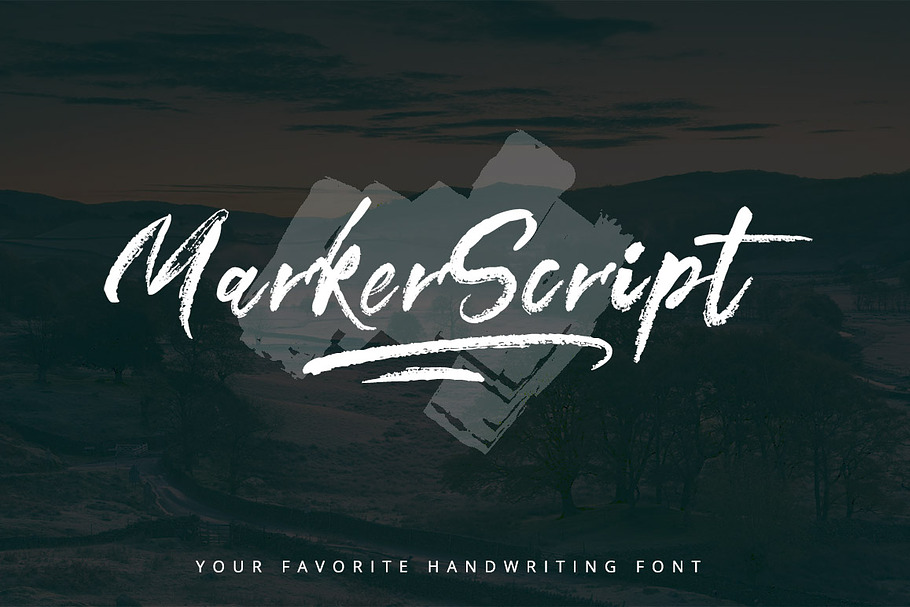 MarkerScript Font in Script Fonts - product preview 8