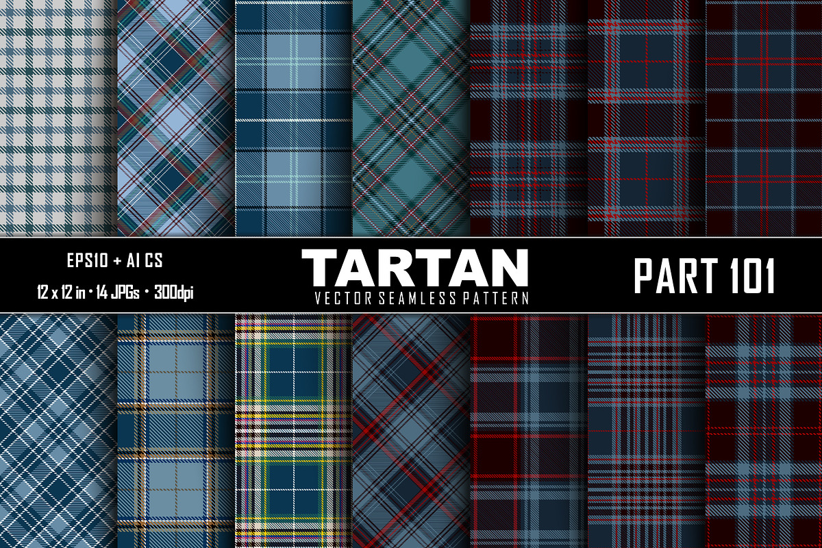 Seamless Tartan Pattern. Part–101 in Patterns - product preview 8