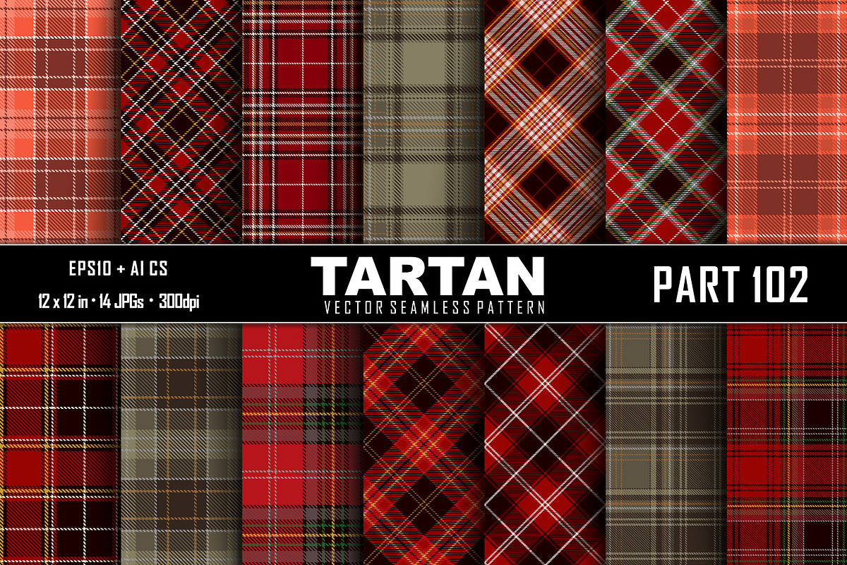 Seamless Tartan Pattern. Part–102 in Patterns - product preview 8