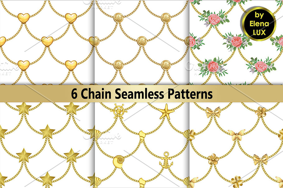 Chain Seamless Set in Patterns - product preview 8