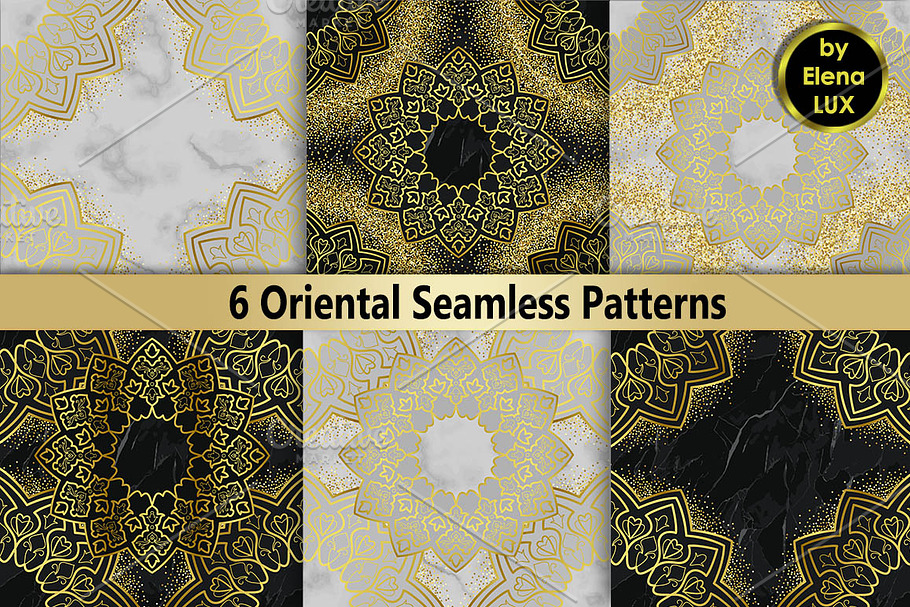 Oriental Luxury Seamless Set in Patterns - product preview 8