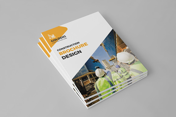 08 Pages Construction Brochure in Brochure Templates - product preview 1