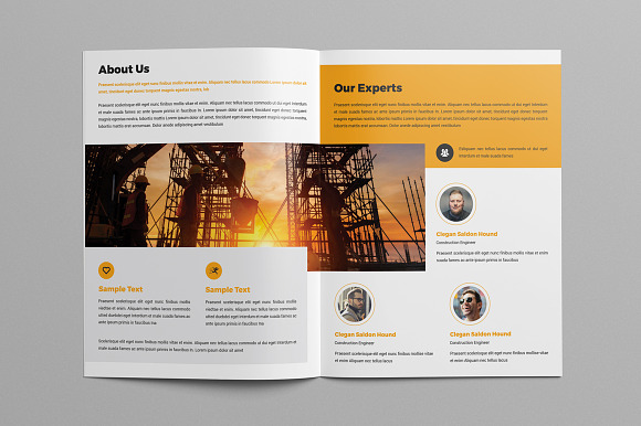08 Pages Construction Brochure in Brochure Templates - product preview 2