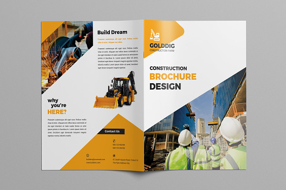 08 Pages Construction Brochure in Brochure Templates - product preview 5