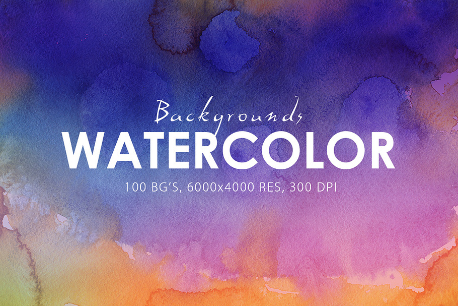 50% OFF Watercolor Backgrounds in Textures - product preview 8