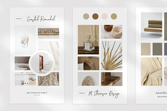 PIMA InDesign Mood Board Templates in Branding Mockups - product preview 1