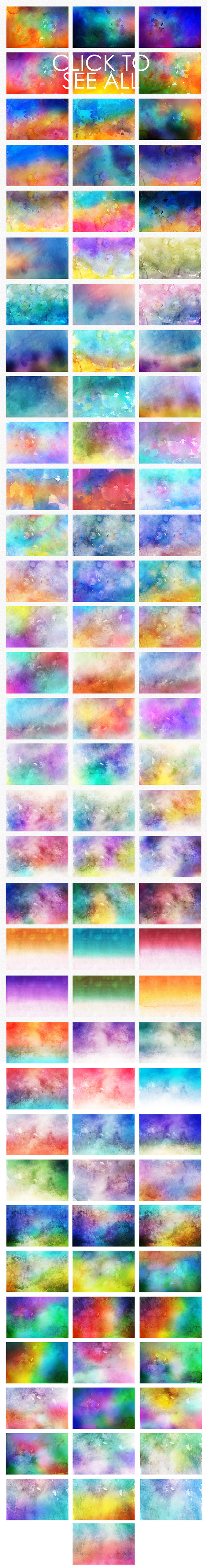 50% OFF Watercolor Backgrounds in Textures - product preview 1