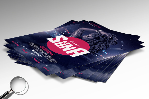 Siina | Futuristic Flyer Design in Flyer Templates - product preview 1