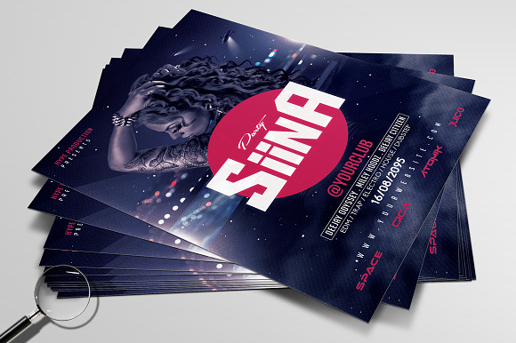 Siina | Futuristic Flyer Design in Flyer Templates - product preview 2