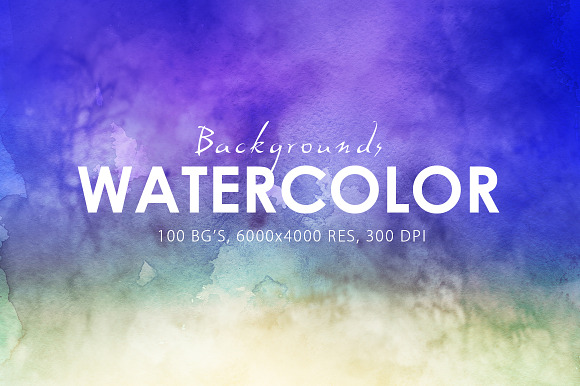 50% OFF Watercolor Backgrounds in Textures - product preview 3