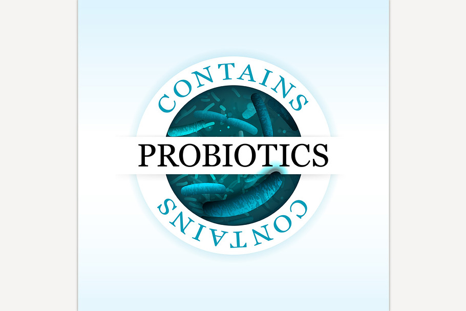 Probiotics vector emblem in Icons - product preview 8