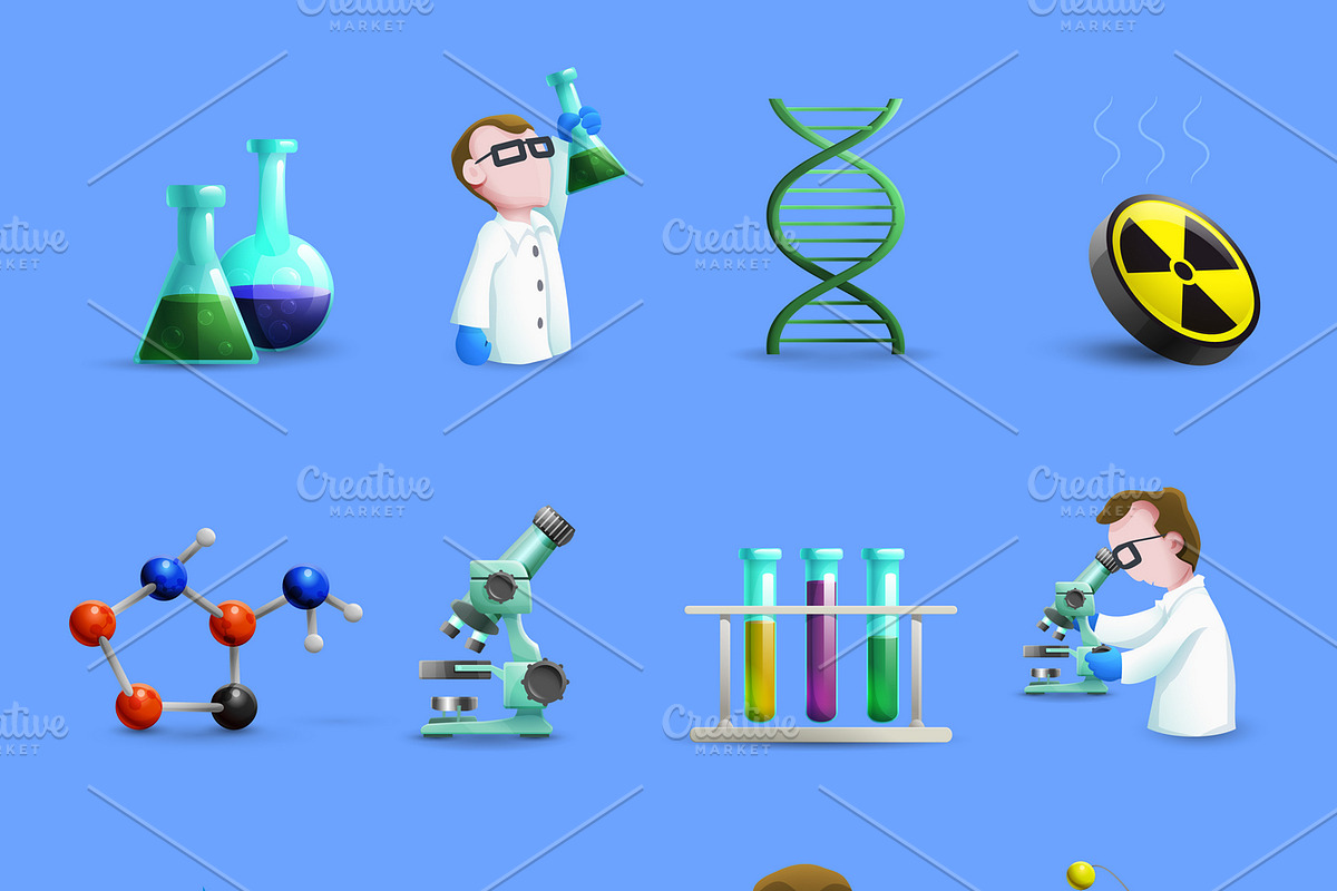 Science laboratory equipment icons in Icons - product preview 8
