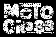 Motocross grunge lettering
