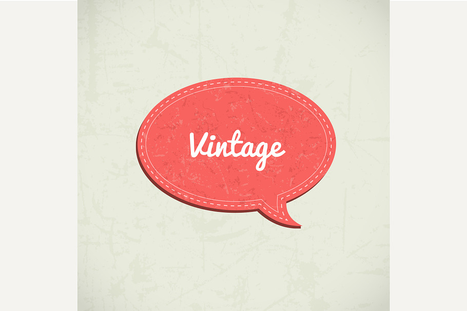 Retro speech bubble in Graphics - product preview 8