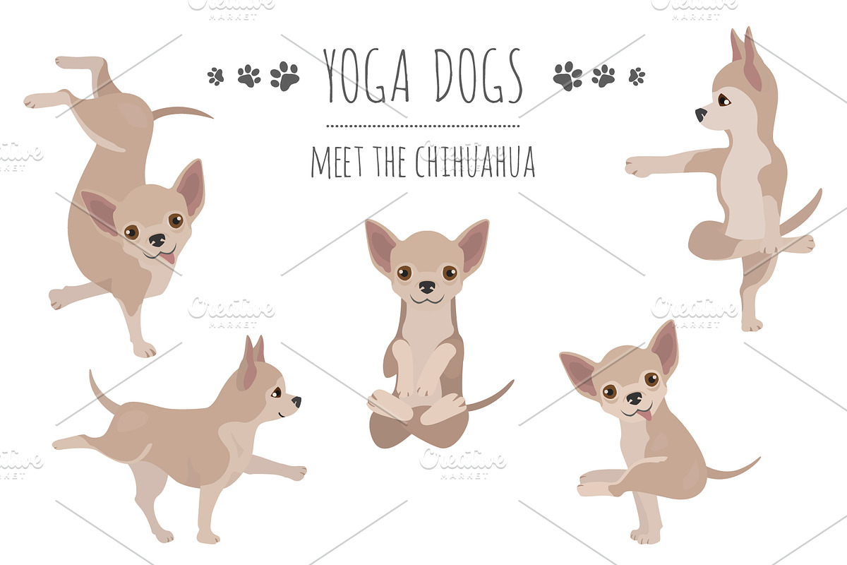 Yoga dogs collection (vol.2) in Illustrations - product preview 8