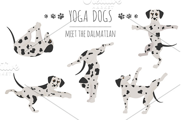 Yoga dogs collection (vol.2) in Illustrations - product preview 4