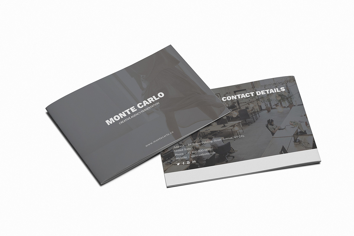 Monte Carlo Creative A5 Brochure in Brochure Templates - product preview 8