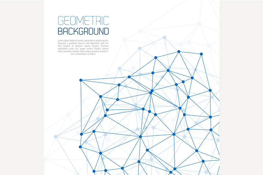 Blue geometric background in Graphics - product preview 8