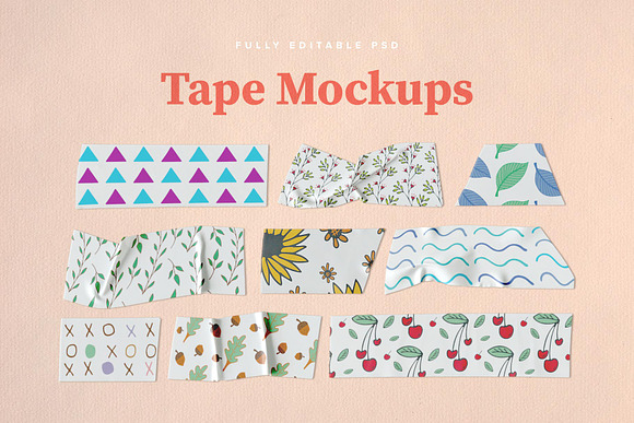 Washi Tape PSD Mockups in Print Mockups - product preview 1
