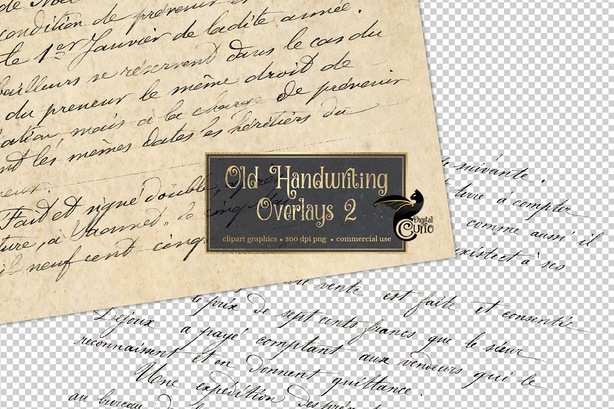 Old Handwriting Overlays 2 in Textures - product preview 8