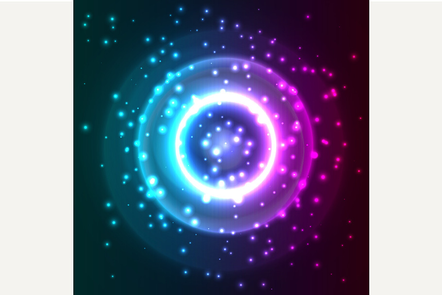 Abstract background with particles.