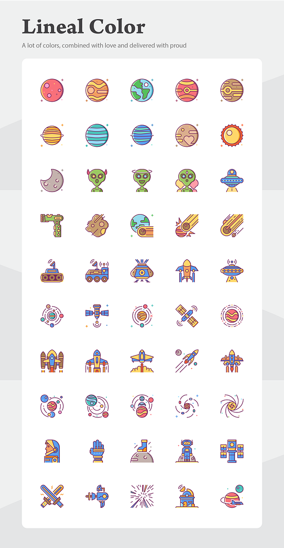 Space Galaxy Icon Set in Icons - product preview 3