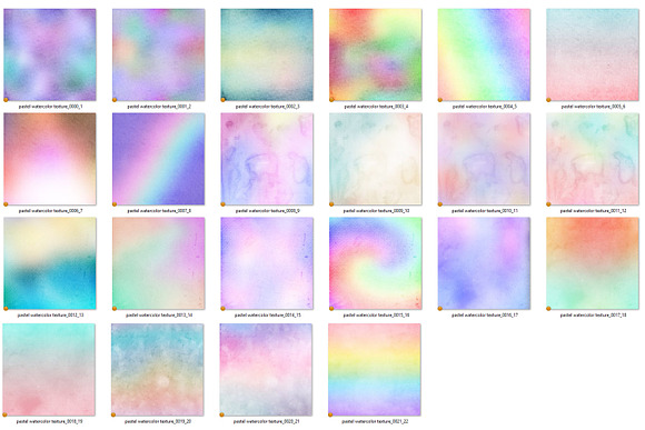 Rainbow Pastel Watercolor Textures in Textures - product preview 3