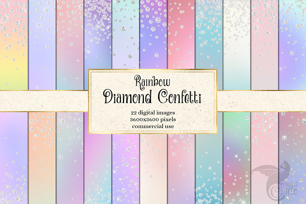Rainbow Diamond Confetti