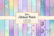 Silver Mermaid Pastel Backgrounds
