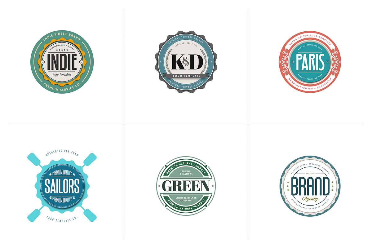 Logo Badge Templates V.01 in Logo Templates - product preview 8