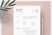 1, 2 and 3 Page Word Resume Template