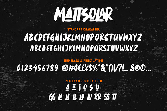 Mattsolar - Brush Font in Display Fonts - product preview 5
