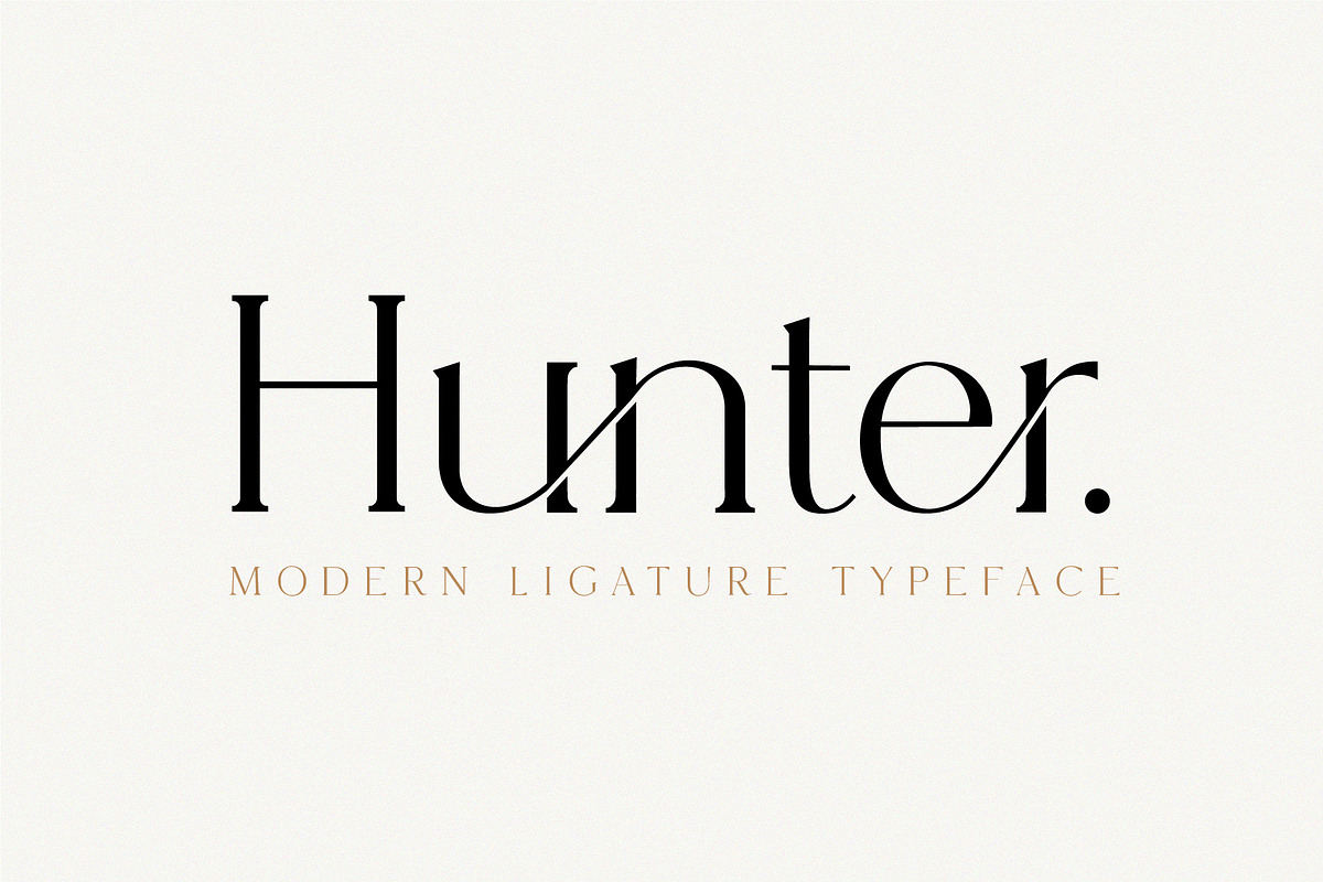 Hunter - Serif Ligature Font in Serif Fonts - product preview 8