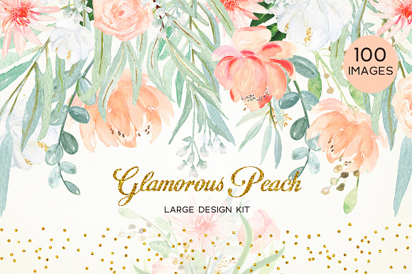 Watercolor Bundle. Floral 15 in 1 in Illustrations - product preview 3