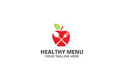 Healthy Menu Logo Template