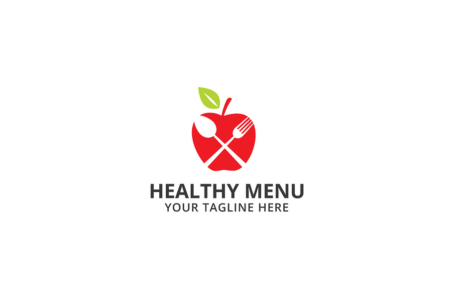Healthy Menu Logo Template in Logo Templates - product preview 8