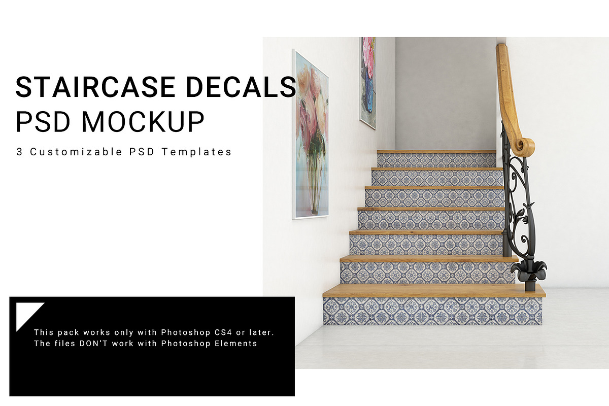 Staircase Sticker Mockup Set in Product Mockups - product preview 8