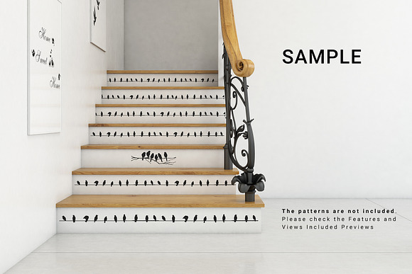 Staircase Sticker Mockup Set in Product Mockups - product preview 6