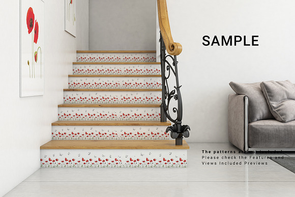 Staircase Sticker Mockup Set in Product Mockups - product preview 7