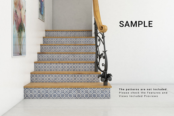 Staircase Sticker Mockup Set in Product Mockups - product preview 10