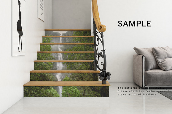 Staircase Sticker Mockup Set in Product Mockups - product preview 12