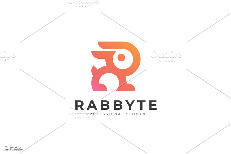 Rabbit R Letter Logo