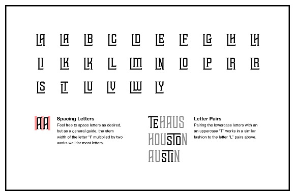 TEHAUS Typeface in Display Fonts - product preview 2