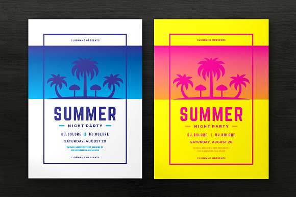 Summer Party Flyer Template Summer in Flyer Templates - product preview 2