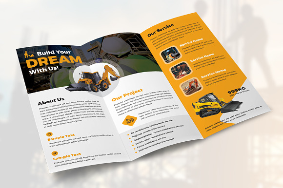 Construction Template Bundle in Brochure Templates - product preview 4