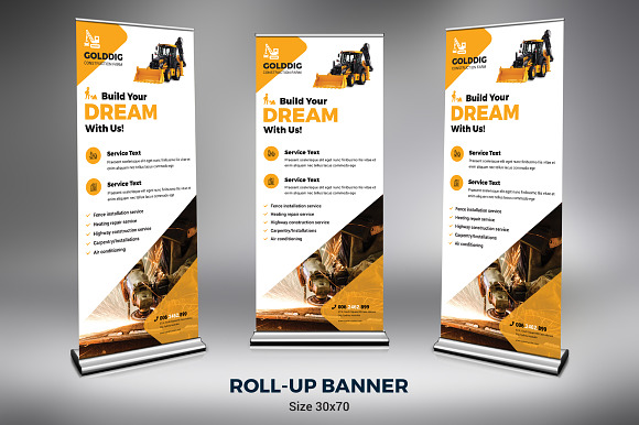 Construction Template Bundle in Brochure Templates - product preview 10