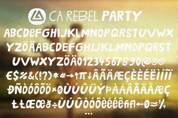 CA Rebel Party Rebel in Display Fonts - product preview 2