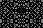 Seamless cogwheel pattern